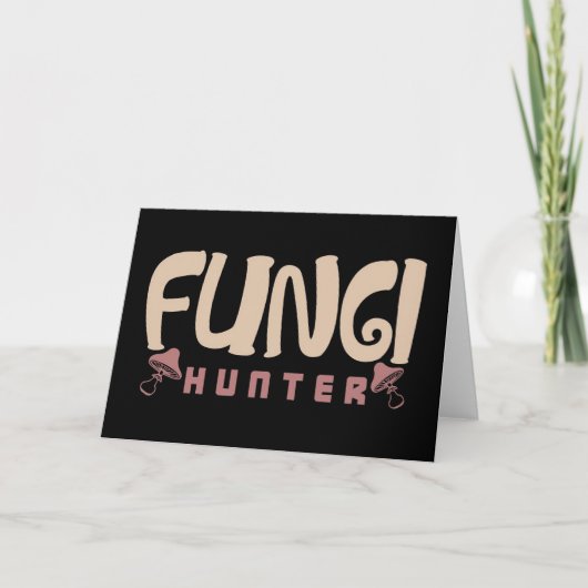 Mushroom Hunter Fungi Hunter Pilze Karte (Vorderseite)