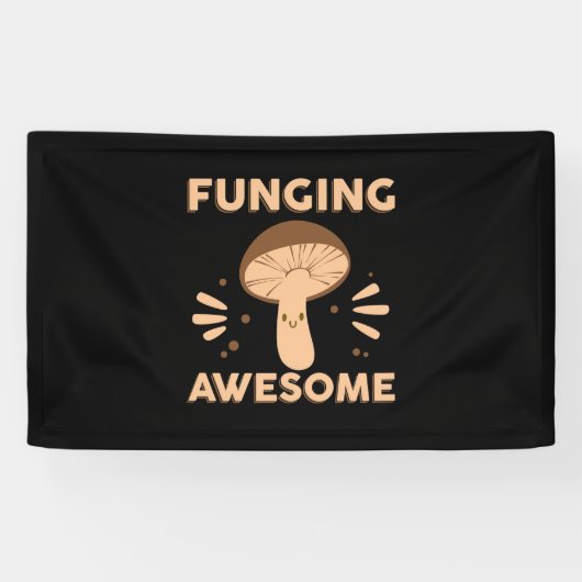 Mushroom Hunter Funginf Phantastisch Banner (Horizontal)