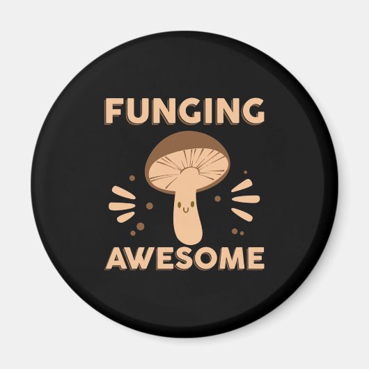 Mushroom Hunter Funginf Phantastisch Magnet (Vorne)