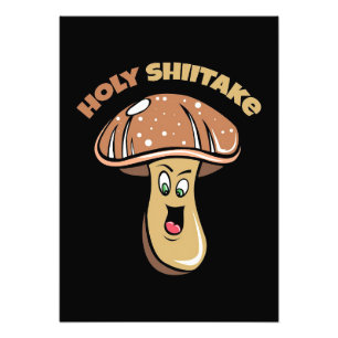 Mushroom Hunter Holy Shiitake Mushroom Fotodruck
