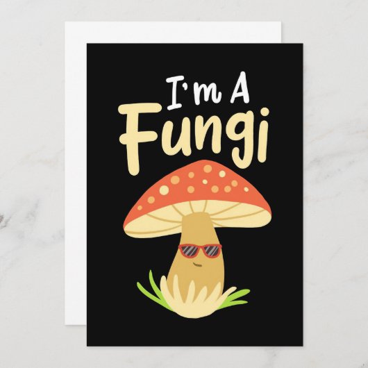 Mushroom Hunter I bin ein Pilz-Pilz Einladung (Vorne/Hinten)