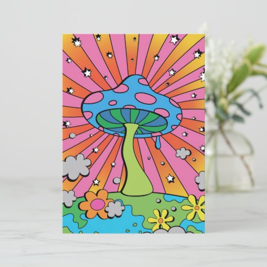 Mushroom Hunter Kidcore Mushroom Dankeskarte (Stehend Vorderseite)