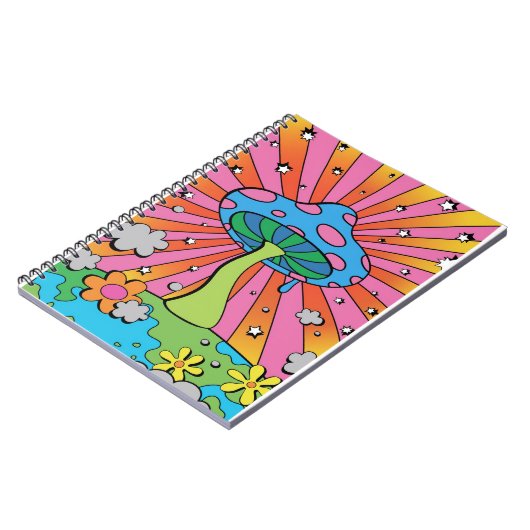 Mushroom Hunter Kidcore Mushroom Notizblock (Linke Seite)