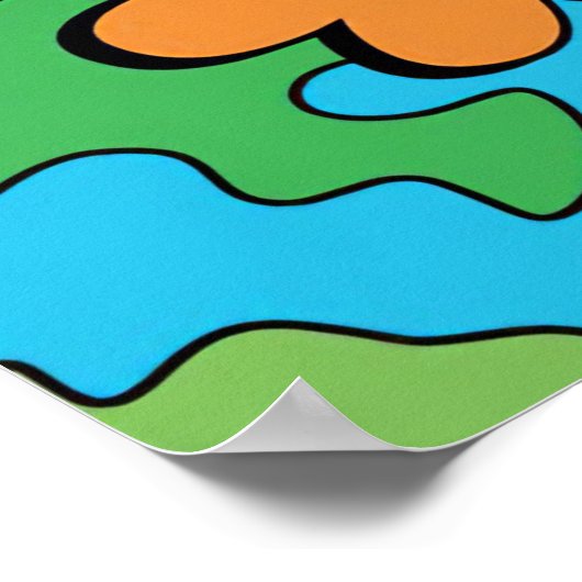 Mushroom Hunter Kidcore Mushroom Poster (Ecke)