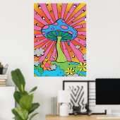 Mushroom Hunter Kidcore Mushroom Poster (Heimbüro)