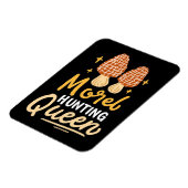 Mushroom Hunter Morel Jagdkönigin Magnet (Linke Seite)