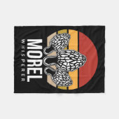 Mushroom Hunter Morel Whisperer Fleecedecke (Vorderseite (Horizontal))