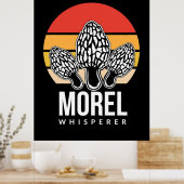 Mushroom Hunter Morel Whisperer Poster (Küche)