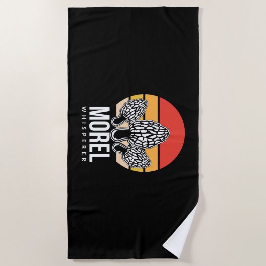 Mushroom Hunter Morel Whisperer Strandtuch (Vorderseite)