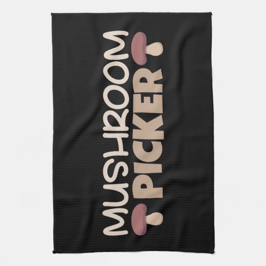 Mushroom Hunter Mushroom Picker Geschirrtuch (Vertikal)
