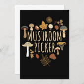 Mushroom Hunter Mushrooms Picker Dankeskarte (Vorne/Hinten)