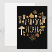 Mushroom Hunter Mushrooms Picker Einladung (Vorne/Hinten)