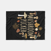 Mushroom Hunter Mushrooms Picker Fleecedecke (Vorderseite (Horizontal))