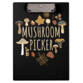 Mushroom Hunter Mushrooms Picker Klemmbrett (Vorderseite)