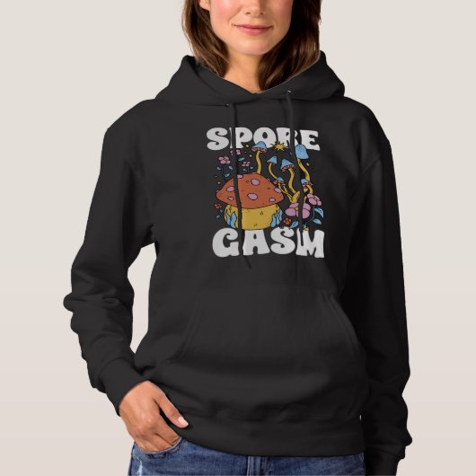 Mushroom Hunting SporeGasm Morel Hunter Foraging Hoodie (Vorderseite)