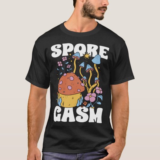 Mushroom Hunting SporeGasm Morel Hunter Foraging T-Shirt (Vorderseite)