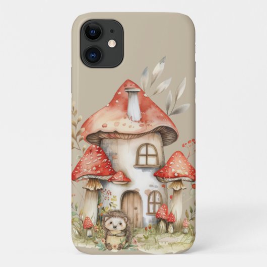 Mushroom Hütte Iphone Case (Rückseite)