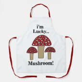 Mushroom Ich bin glücklich Mushroom Schürze (Vorderseite)
