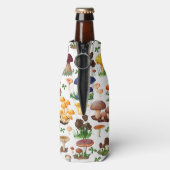Mushroom Illustration Flaschenkühler (Flasche Rückseite)