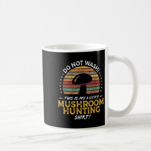 Mushroom Jagd Funny Foraging Morel Quote Graphi Kaffeetasse (Rechts)