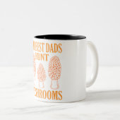 Mushroom Junting Vaters Morels Hunter Mycologist G Zweifarbige Tasse (VorderseiteRechts)