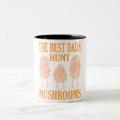 Mushroom Junting Vaters Morels Hunter Mycologist G Zweifarbige Tasse (Mittel)