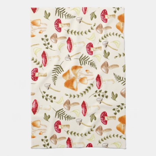 Mushroom | Kernästhetik | Wasserfarbe Geschirrtuch (Vertikal)