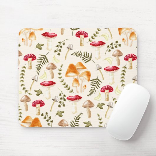 Mushroom | Kernästhetik | Wasserfarbe Mousepad (Mit Mouse)