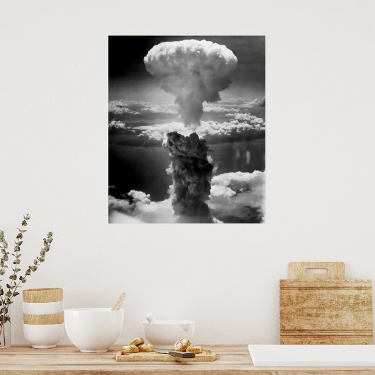 MUSHROOM KLOUD ÜBER HIROSHIMA 1945 POSTER (Küche)