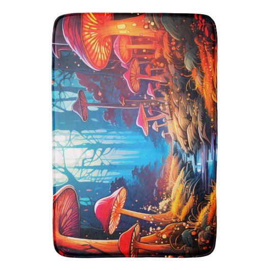 Mushroom Land Badematte (Vorderseite Vertikal)