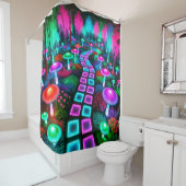 Mushroom Land Duschvorhang (Beispiel)