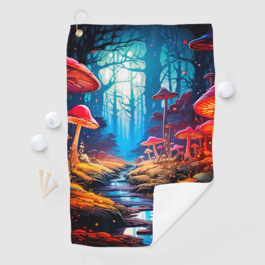 Mushroom Land Golfhandtuch (Insitu)