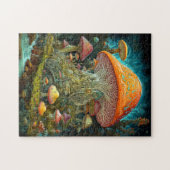 Mushroom Landscape Surreal Fantasy Art Puzzle (Horizontal)