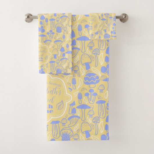 Mushroom Lavender Cream Badhandtuch Set (Insitu)