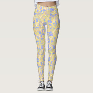 Mushroom Lavender Cream Leggings