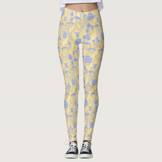 Mushroom Lavender Cream Leggings (Vorderseite)