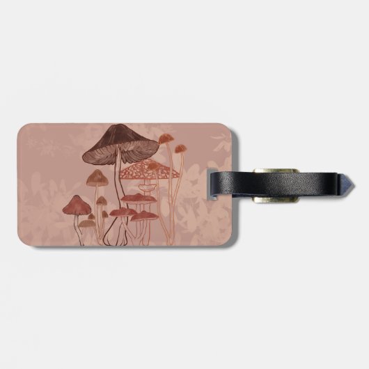 Mushroom Liebe Classic Gepäckanhänger (Rückseite horizontal)