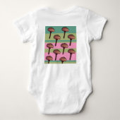 Mushroom Liebe Jersey Bodysuit Baby Strampler (Rückseite)