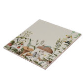 "Mushroom Liebe" Keramik Tile Fliese (Seite)