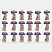 Mushroom Lila Mushroom Geschenkpapier Set (Vorderseite 2)