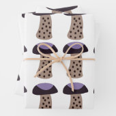 Mushroom Lila Mushroom Geschenkpapier Set (Beispiel)