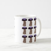 Mushroom Lila Mushroom Kaffeetasse (VorderseiteRechts)