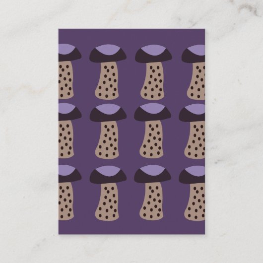 Mushroom Lila Mushroom Visitenkarte (Vorderseite)