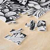 Mushroom-Linie zeichnend Puzzle (Seite)