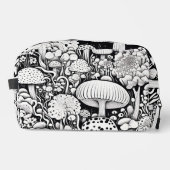 Mushroom-Linie zeichnend Waschbeutel (Vorderseite)