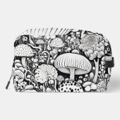 Mushroom-Linie zeichnend Waschbeutel (Rückseite)