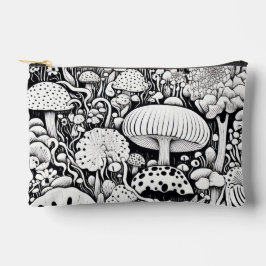 Mushroom-Linie zeichnend Zubehörtasche