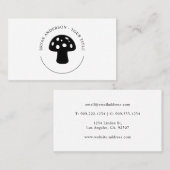 Mushroom-Logo-Visitenkarte Visitenkarte (Vorne/Hinten)