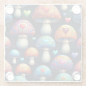 Mushroom Love Glasuntersetzer (Rückseite)