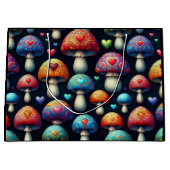 Mushroom Love Große Geschenktüte (Vorderseite)